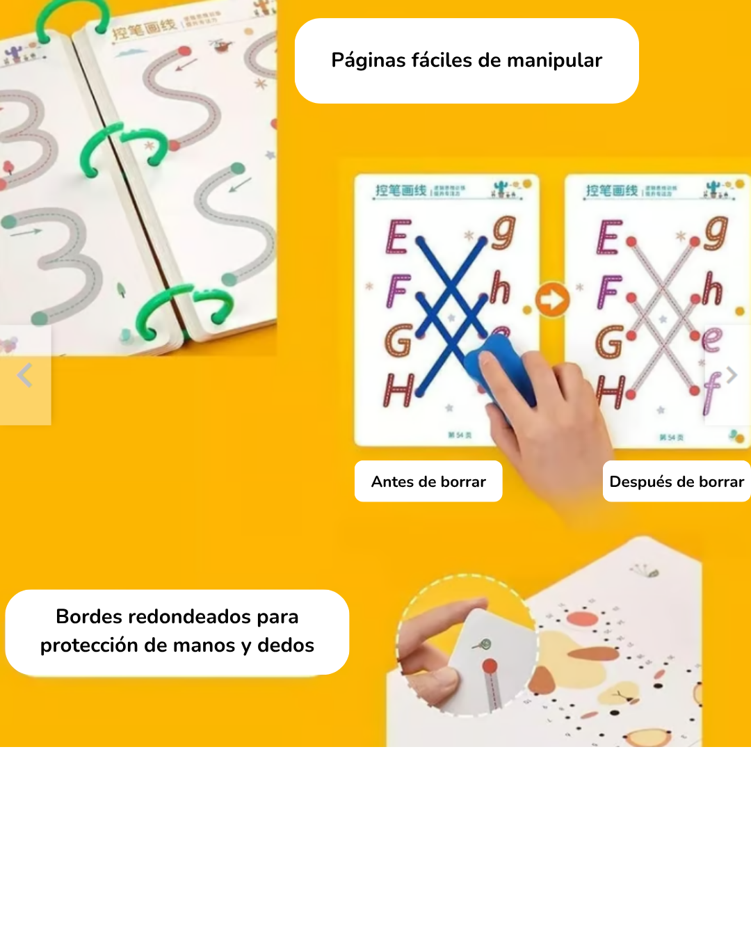 Kit de preescritura reutilizable con tarjetas y marcadores | Aprende números, letras y formas