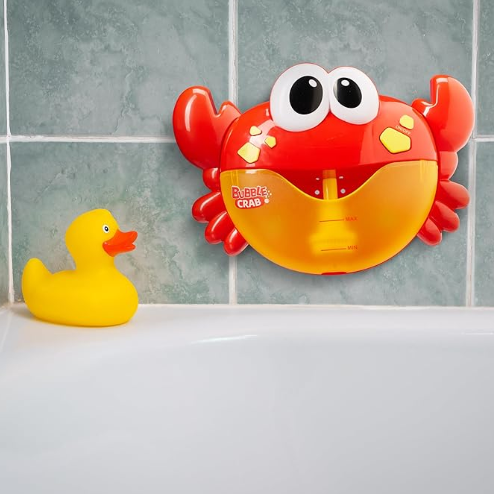 Cangrejo de burbujas para el baño | Juguete interactivo para bebés